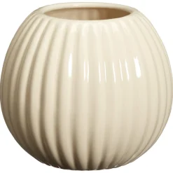 Bloempot Ribbel Off-White 15x13 Cm