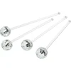 Cocktailsticks Disco Zilver - 4 Stuks