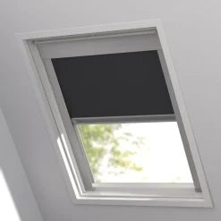 Fenstr Dakraam Rolgordijn David Zwart Verduisterend