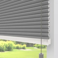 Fenstr Dubbel Plissé Aniek Grijs Verduisterend