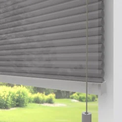 Fenstr Dubbel Plissé Dewi Grijs Lichtdoorlatend