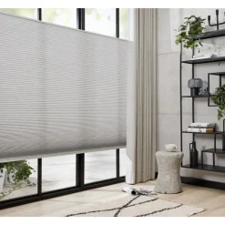 Fenstr Dubbel Plissé Puck Lichtgrijs Lichtdoorlatend