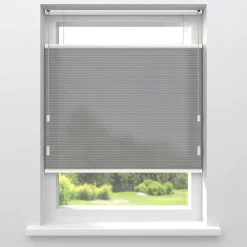 Fenstr Dubbel Plisségordijn Mia Linnen Lichtdoorlatend