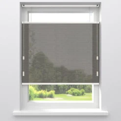 Fenstr Dubbel Plisségordijn Maud Donkerbruin Transparant