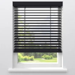 Fenstr Houten Jaloezie Hein Zwart 50mm