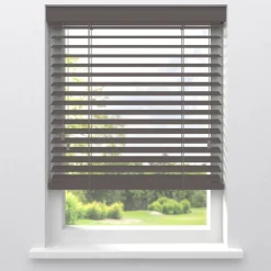 Fenstr Houten Jaloezie Wout Taupe 50mm