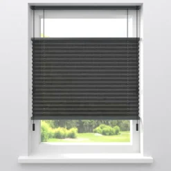 Fenstr Plissé Lina Antraciet Transparant