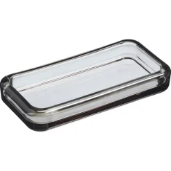 Glazen Plateau Liss Grijs