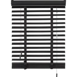 Houtlook Jaloezie Ravi Zwart 50mm 180x175 Cm