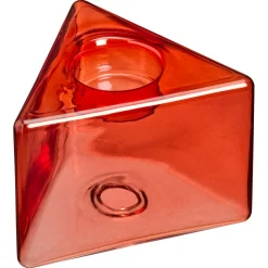 Kandelaar Triangle Rood