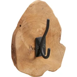 Kapstokhaak Hout Bruin