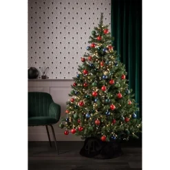 Kerstboomrok Velours Zwart