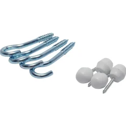 Knop/Haak Spiraal Wit