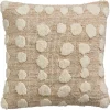 Kussen Chenille Dot Naturel 45x45 Cm
