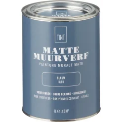 Muurverf Mat Blauw 1 L