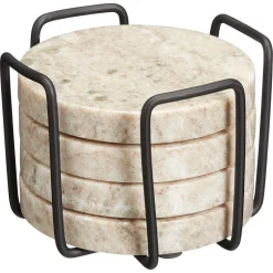 Onderzetters Marmer Zand 4 Stuks