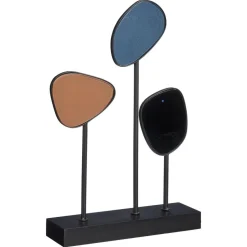 Ornament Op Voet Glas Multicolor