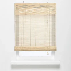 Rolgordijn Bamboe Naturel 90x160 Cm