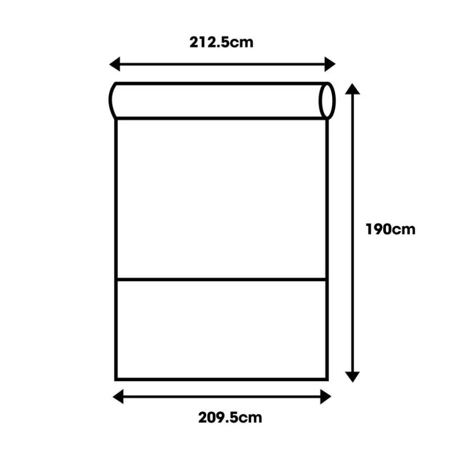 Rolgordijn Milou Wit 210x190 Cm