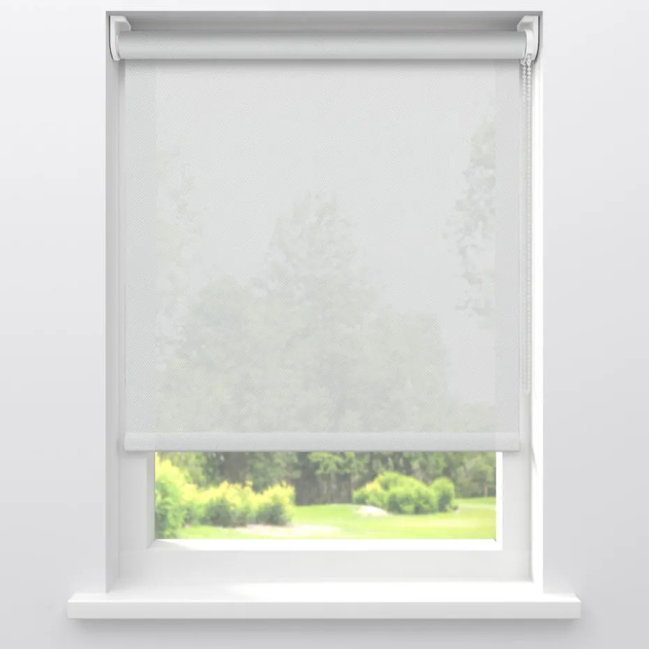 Rolgordijn Screen Kick Wit