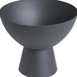 Schaal Op Voet Esthetic Metaal Zwart ø 20 Cm