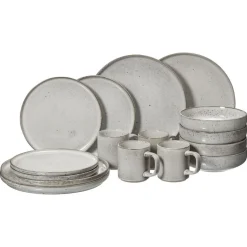 Serviesset 16-Delig Glazuur Grijs