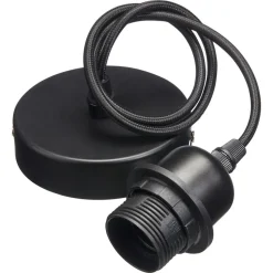 Snoerpendel Metaal Zwart