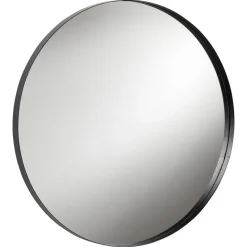 Spiegel Verona Zwart Ø75 Cm