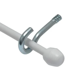 Spiraal/Knop/Haak Wit 250 Cm