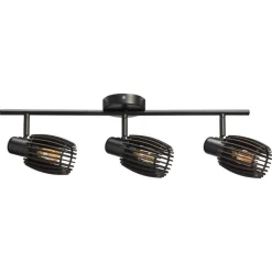 Spot Apulu Zwart 3-lichts