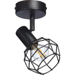 Spot Deva Zwart - 1-lichts