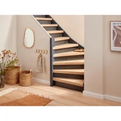 Stootbord Concrete Antraciet 2st - 90cm