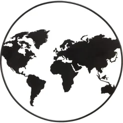 Wanddecoratie El Mundo Zwart